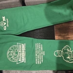 Superfresh Willie's Gym/Krispy Kreme Green Sweatpants
